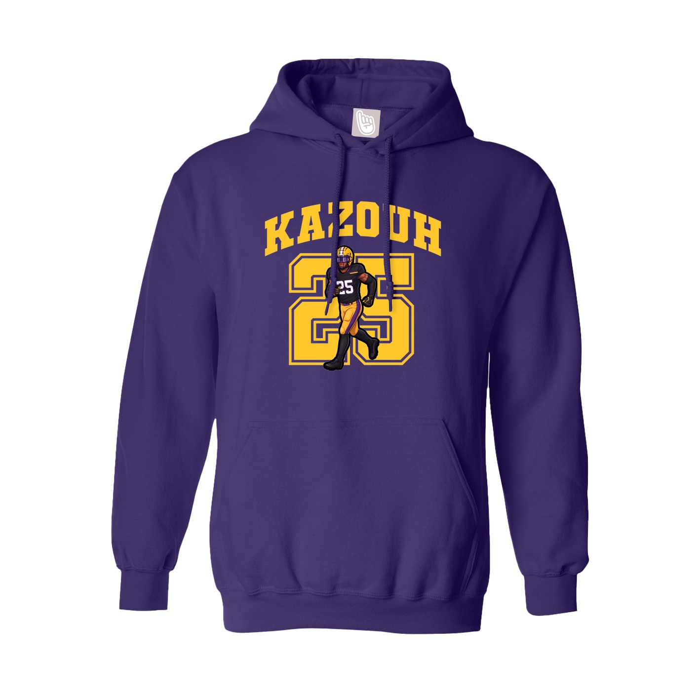 Hoodie — Number in Purple