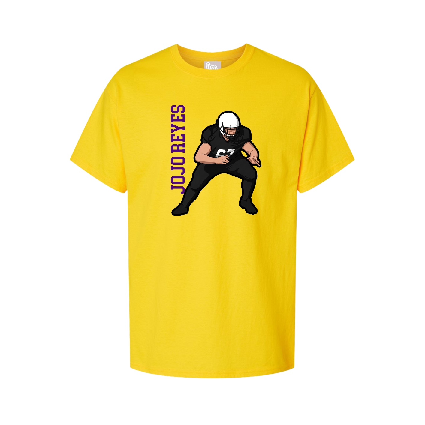 Tee — Name Vertical in Gold
