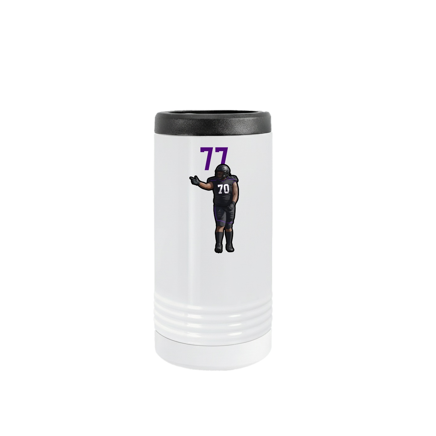 Slim Beverage Holder — Number Top in White