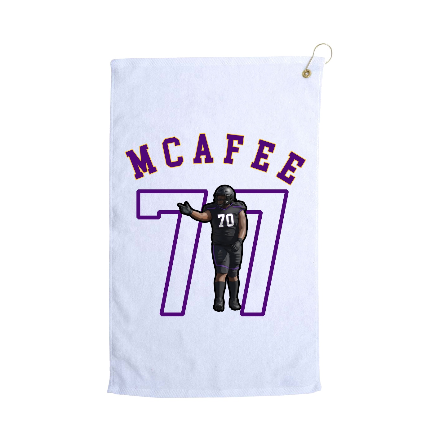 Golf Towel — Shirsey Arch in White