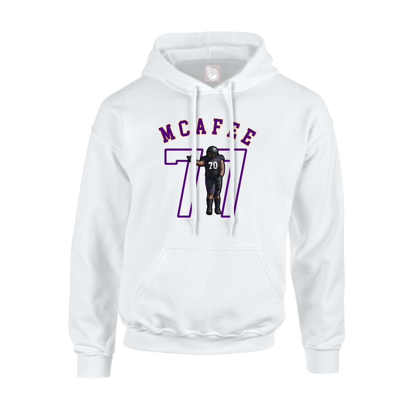 Hoodie — Shirsey Arch in White