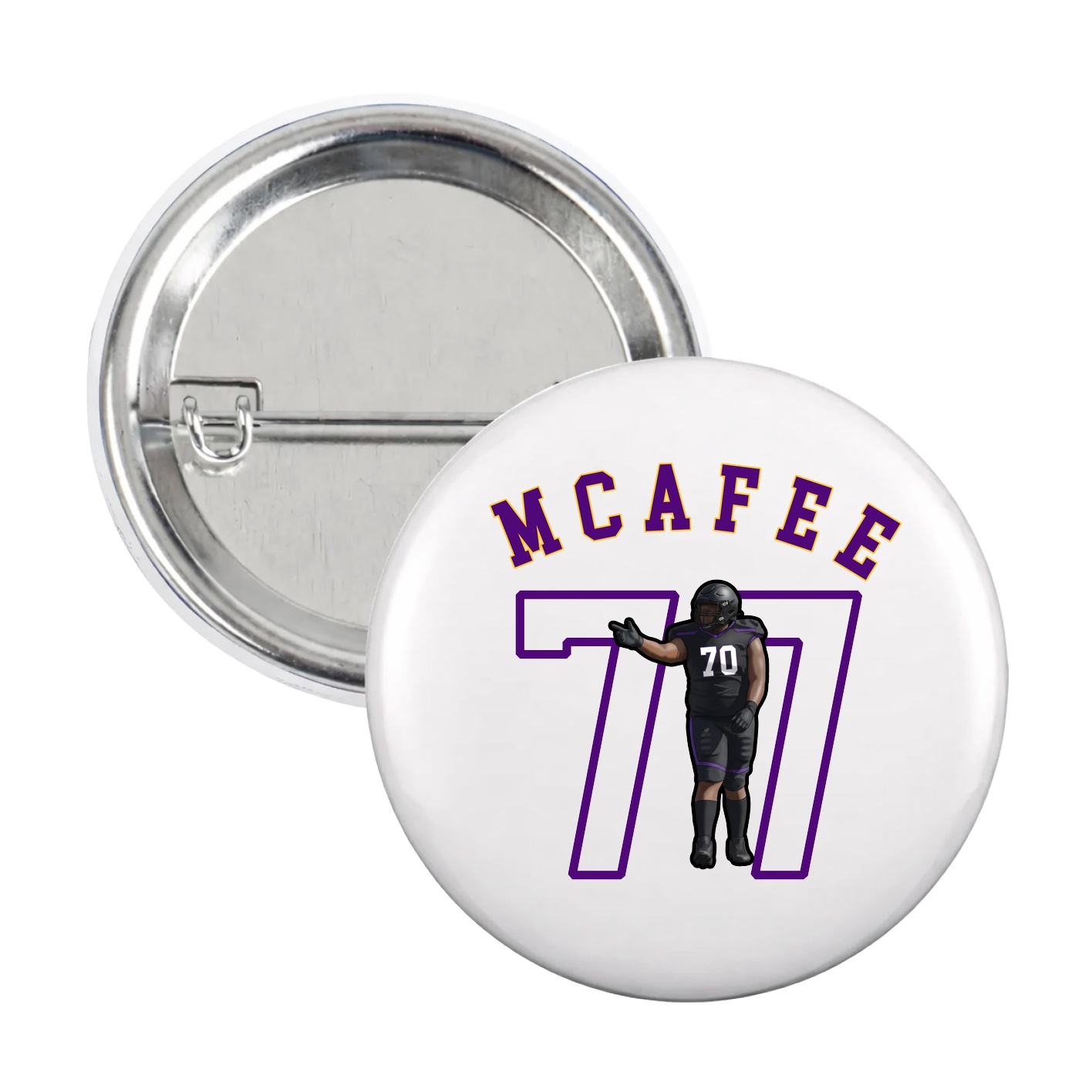 Game Day Button — Shirsey Arch in White