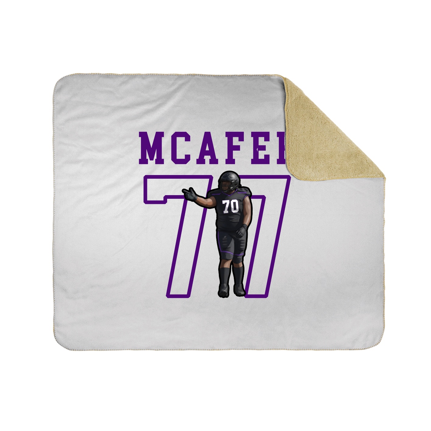 Throw Blanket — Shirsey in White