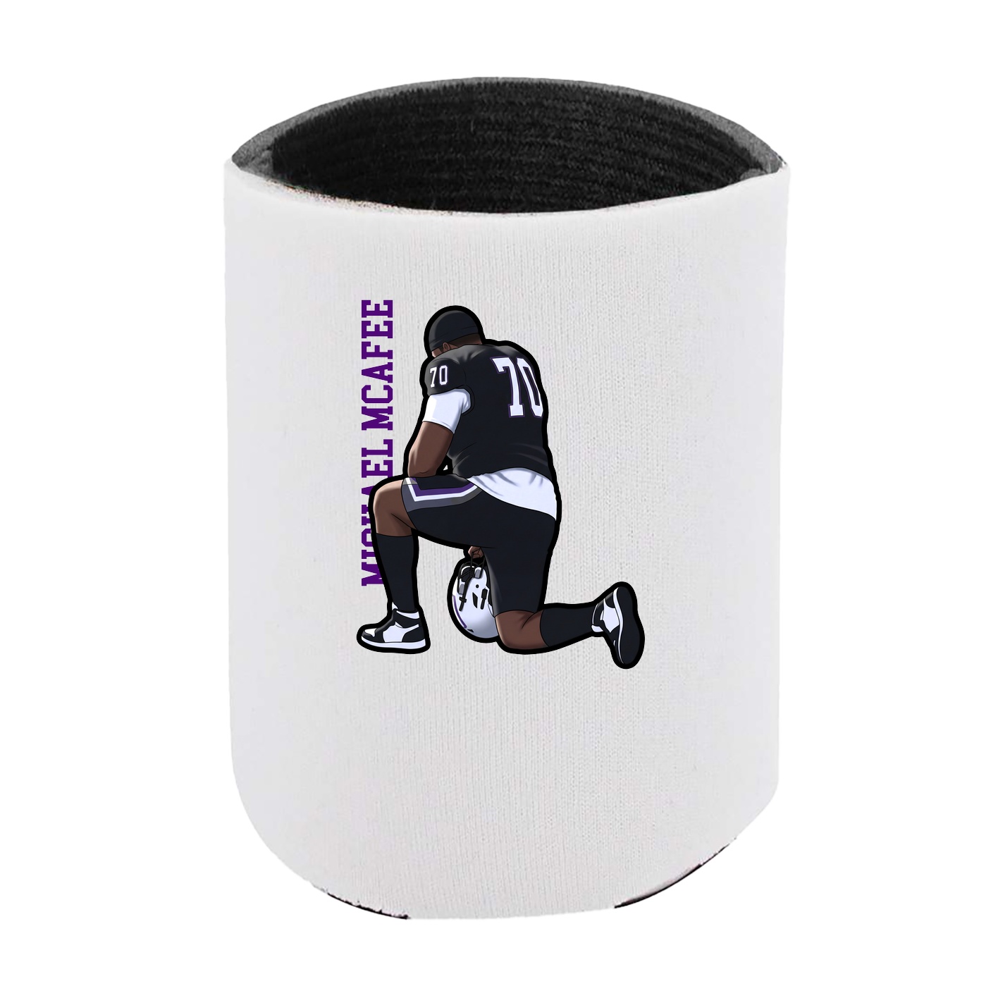 Can Holder — Name Vertical in White