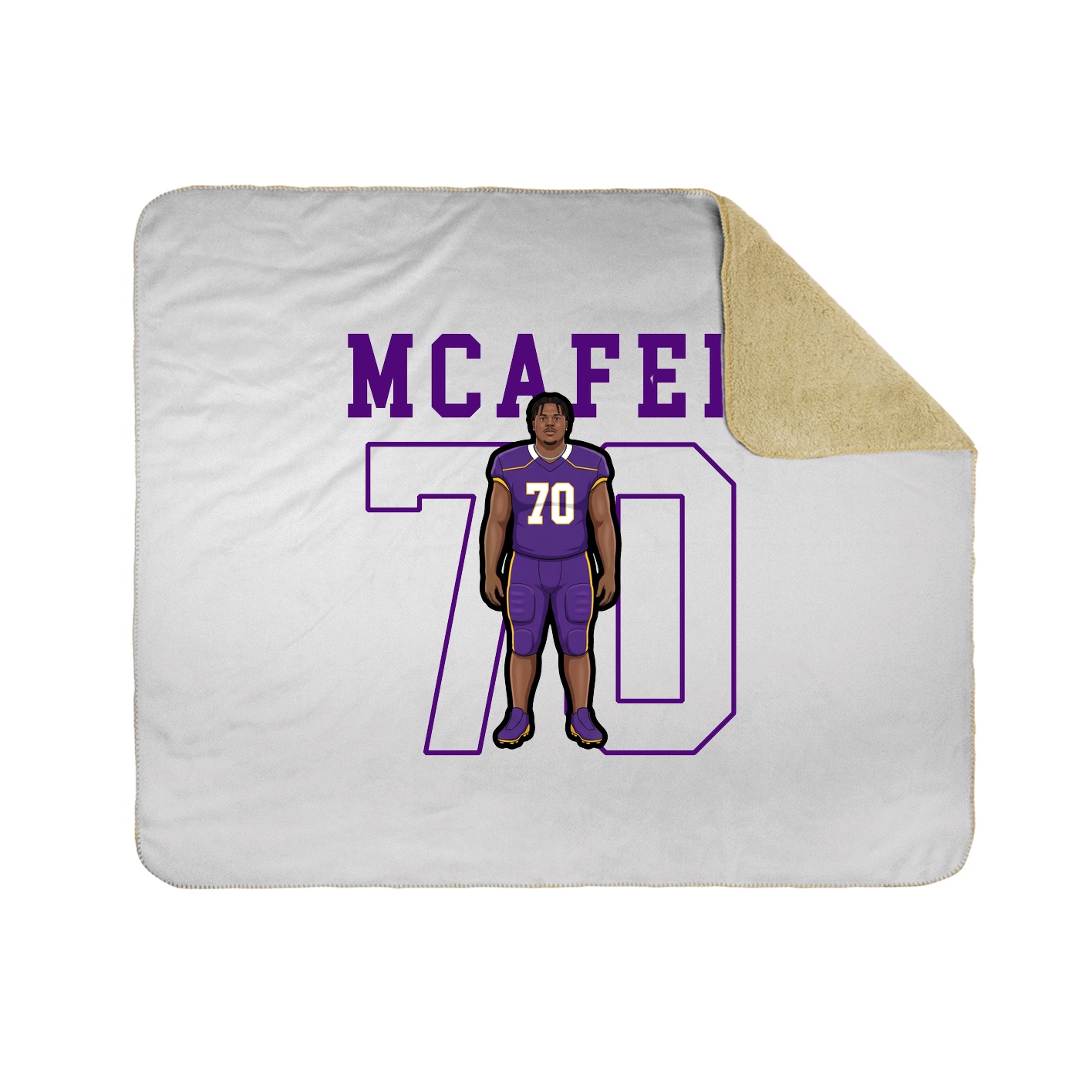 50x60 Sherpa Lined Throw Blanket