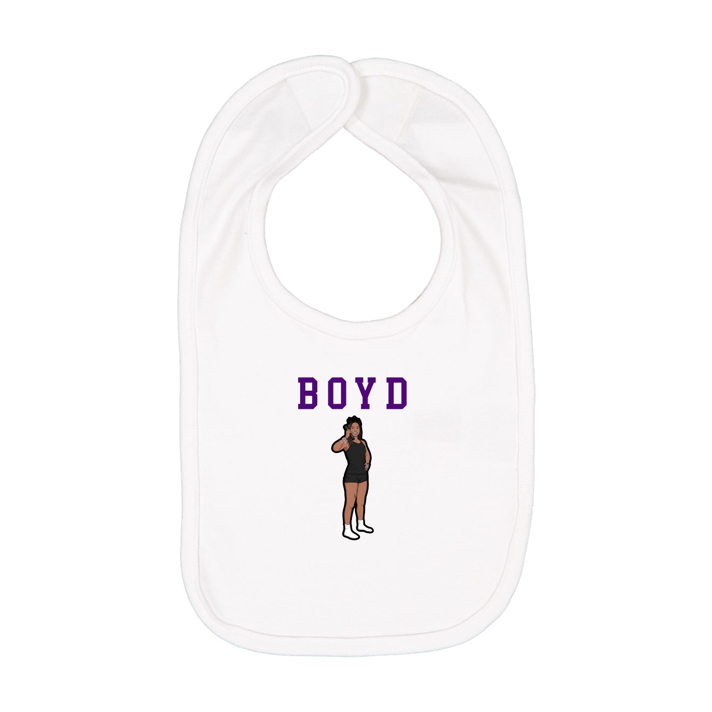Infant Bib — Shirsey in White