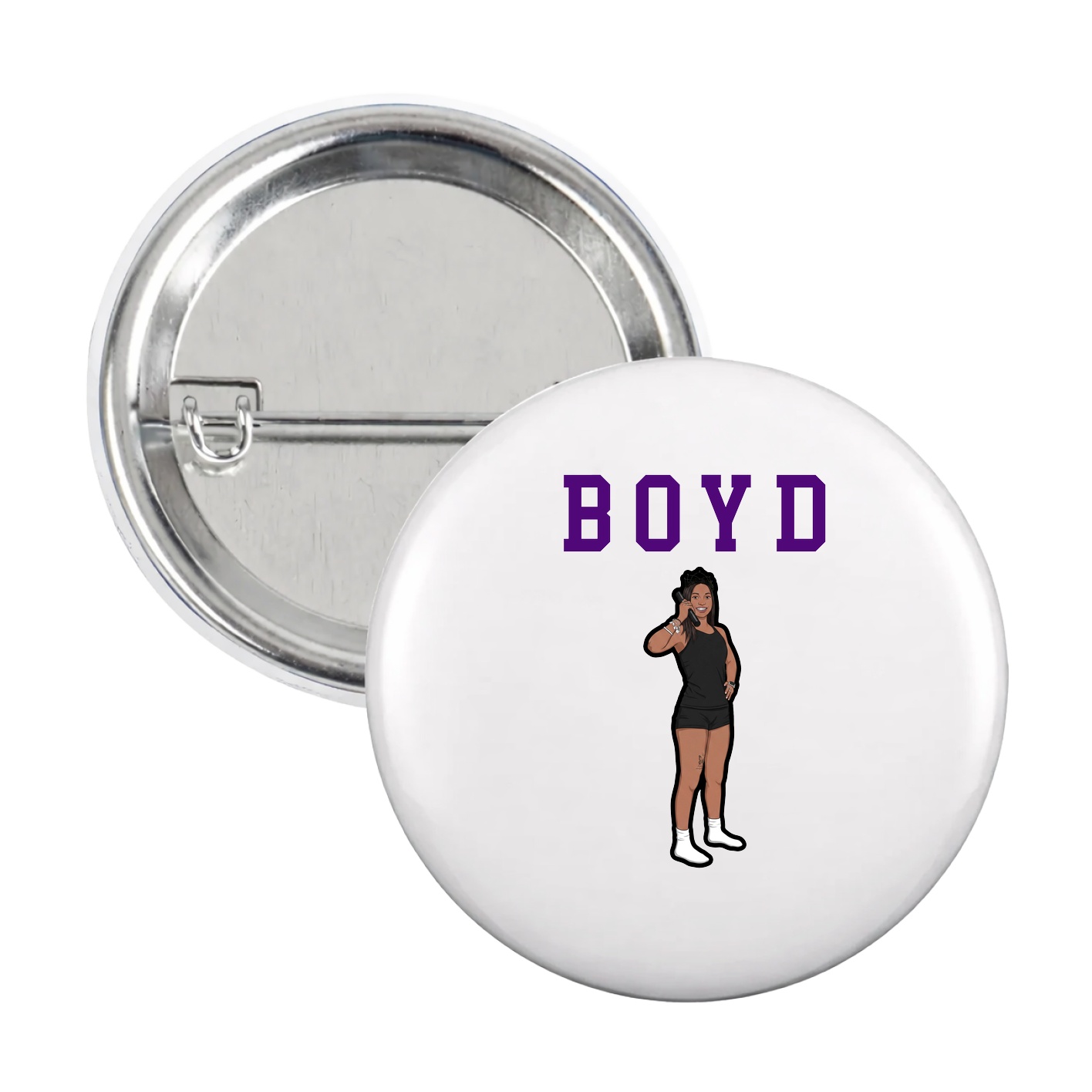 Game Day Button — Shirsey in White