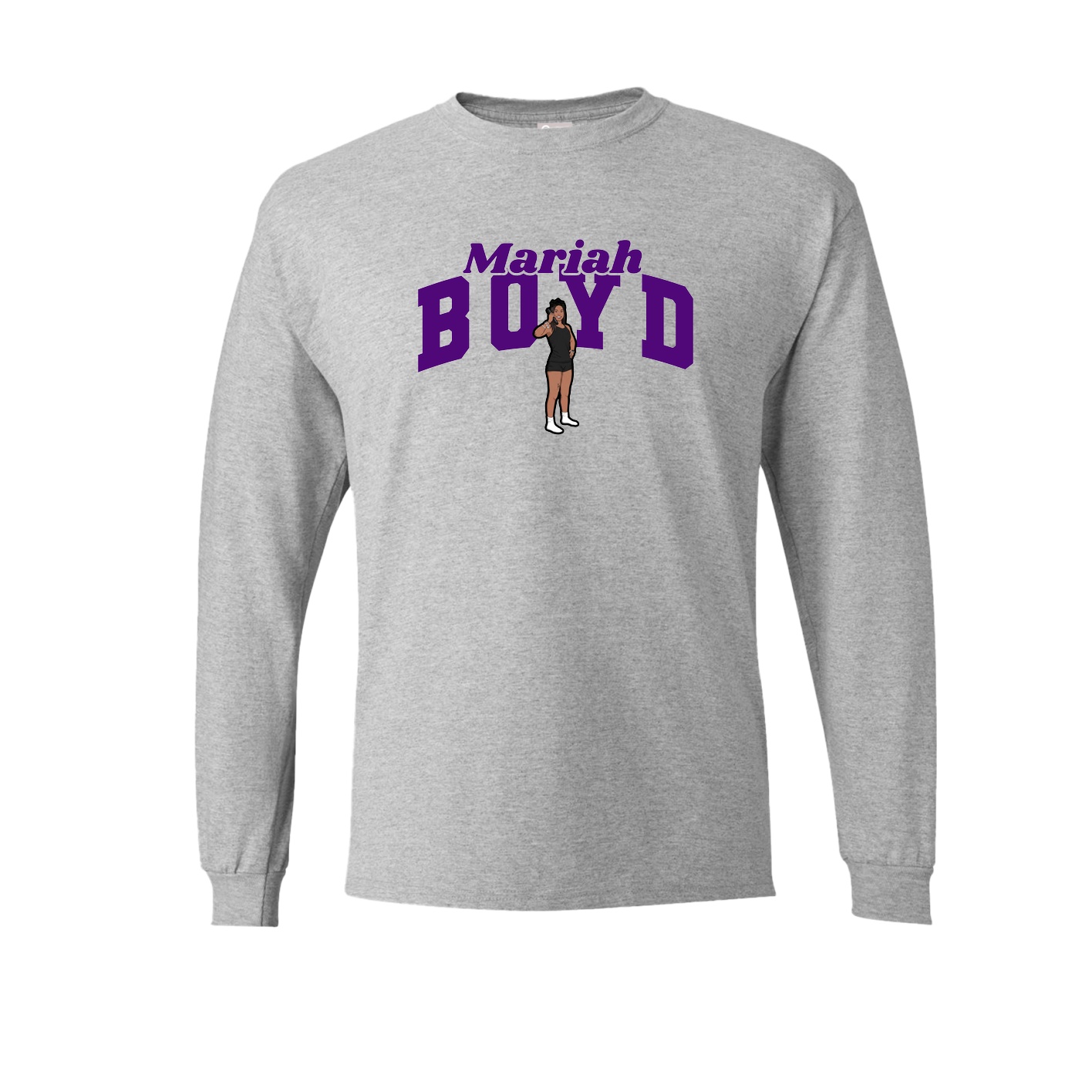 Long Sleeve Tee — Signature Arch in Grey