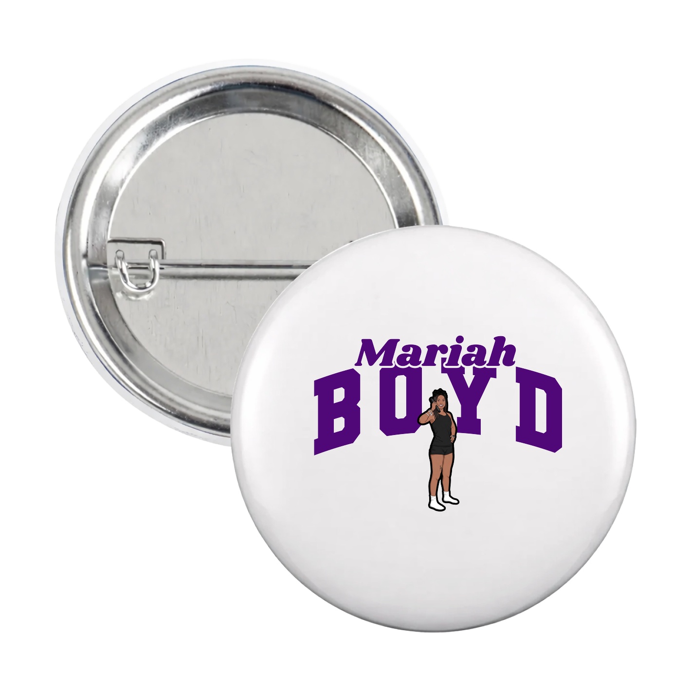 Game Day Button — Signature Arch in White
