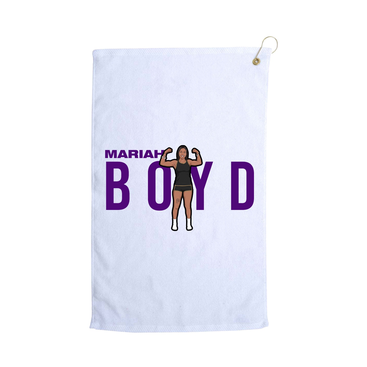 Golf Towel — Player Name in White