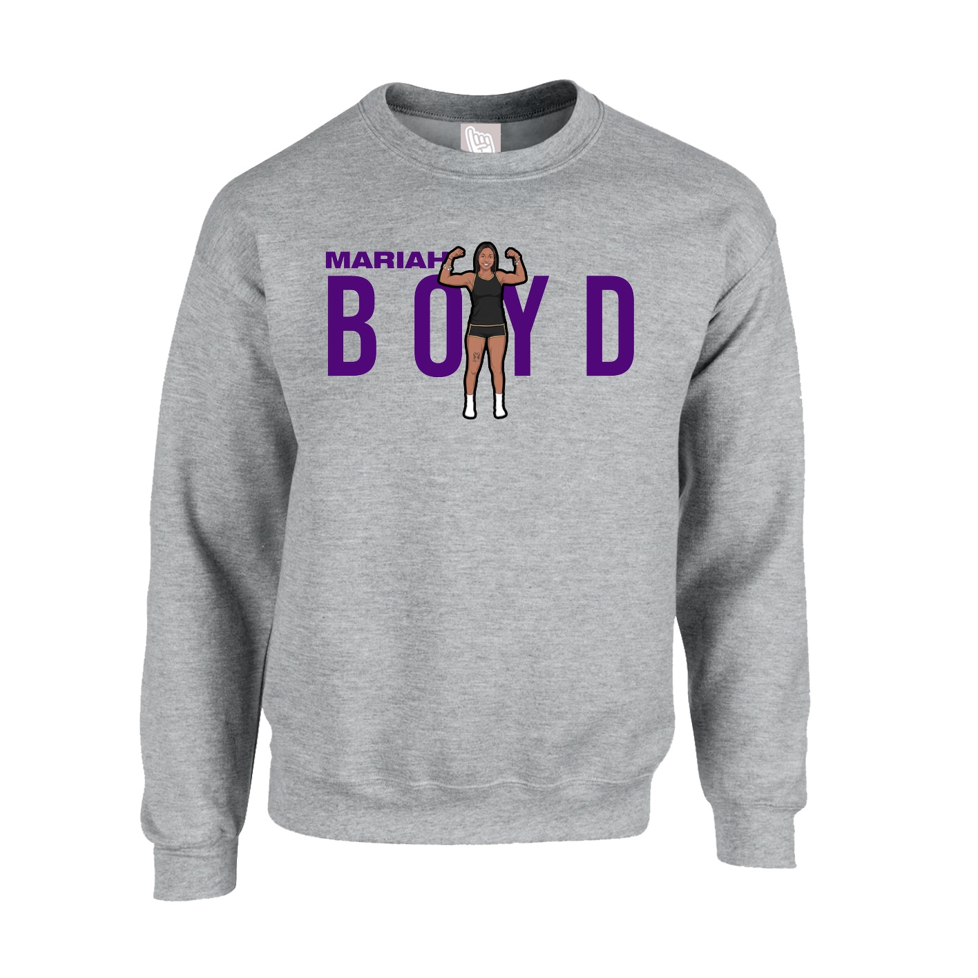 Fleece Crew — Player Name in Grey