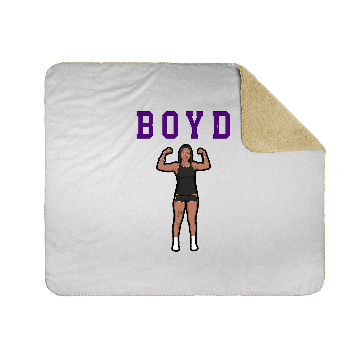 Throw Blanket — Shirsey in White