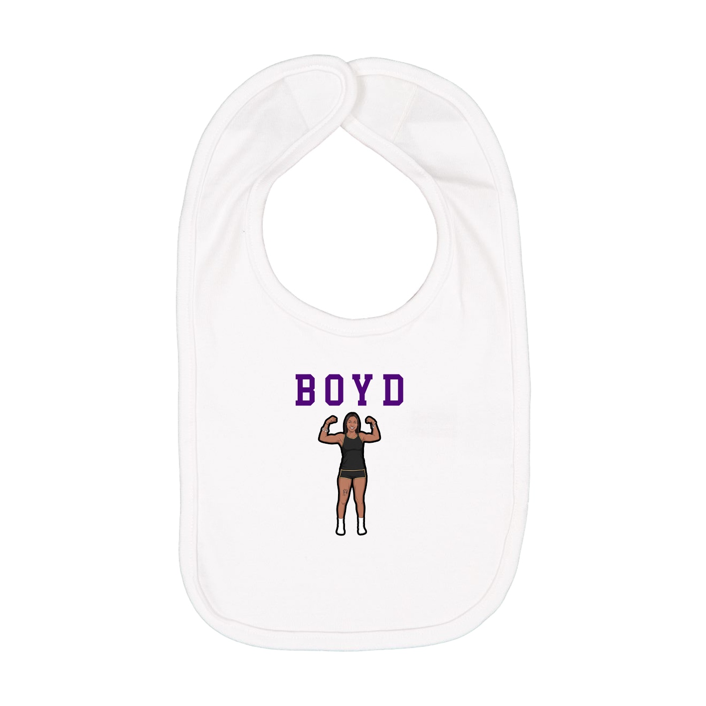 Infant Bib — Shirsey in White