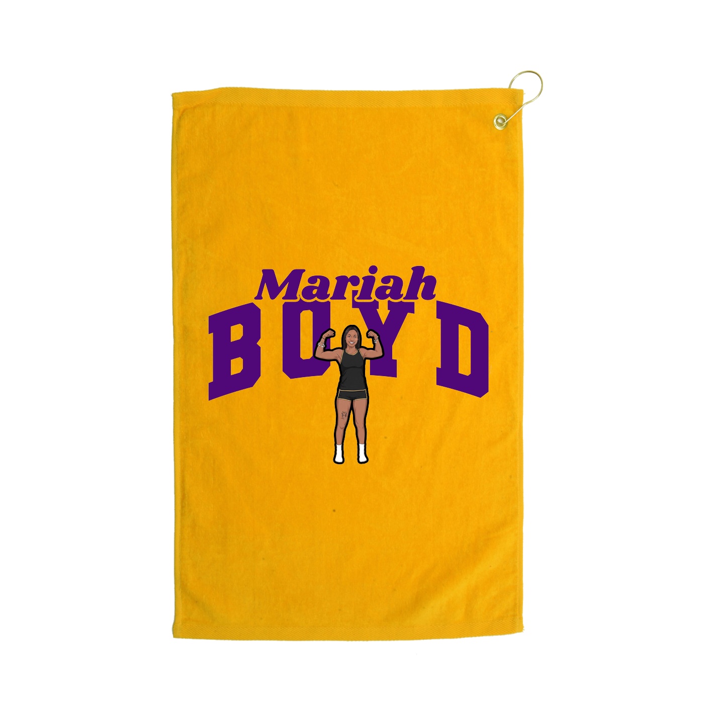 Golf Towel — Signature Arch in Gold