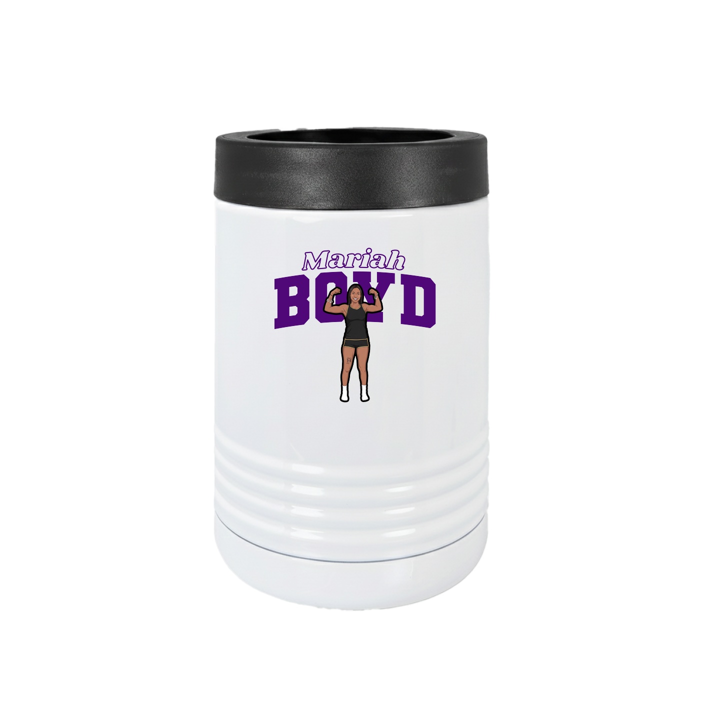Beverage Holder — Name Arch in White