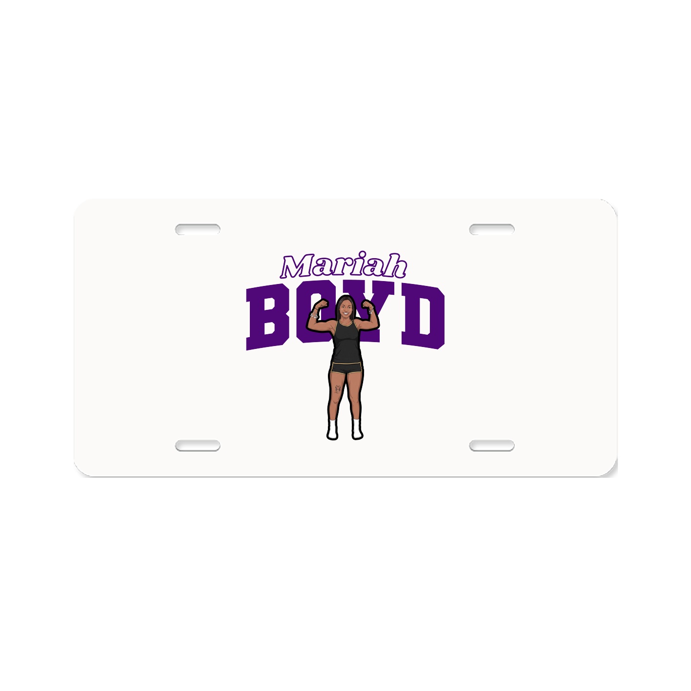 License Plate — Name Arch in Classic