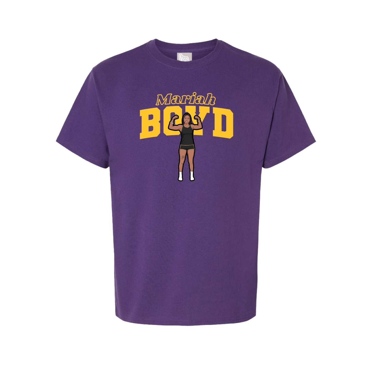 Youth Tee — Name Arch in Purple