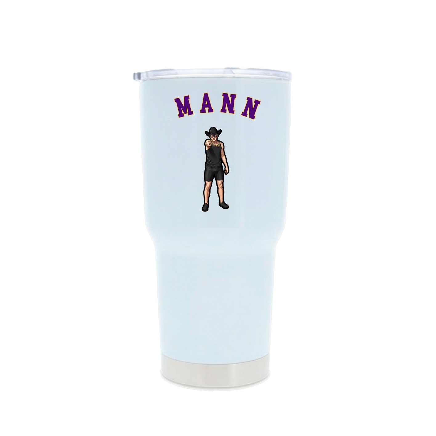 30oz Stainless Steel Tumbler — Shirsey Arch in White