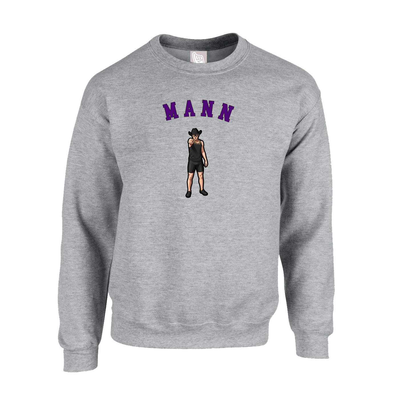 Fleece Crew — Shirsey Arch in Grey