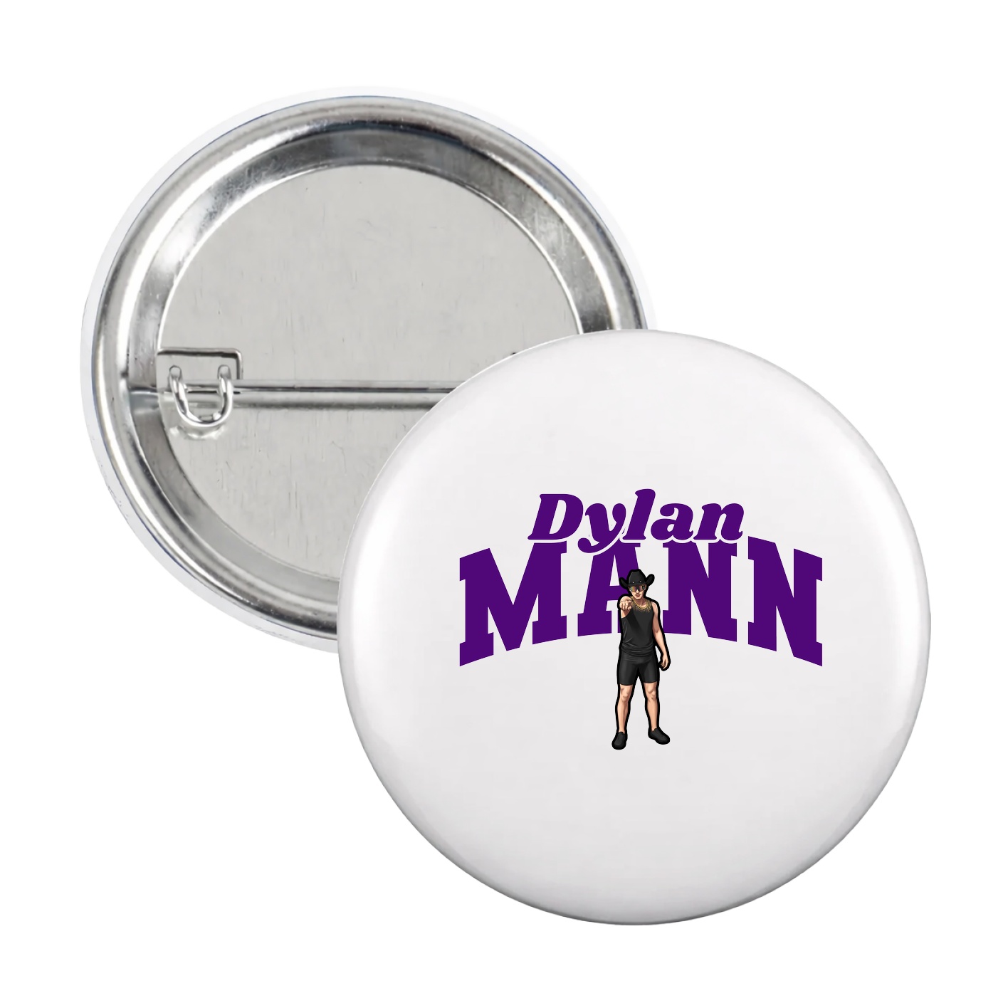 Game Day Button — Signature Arch in White
