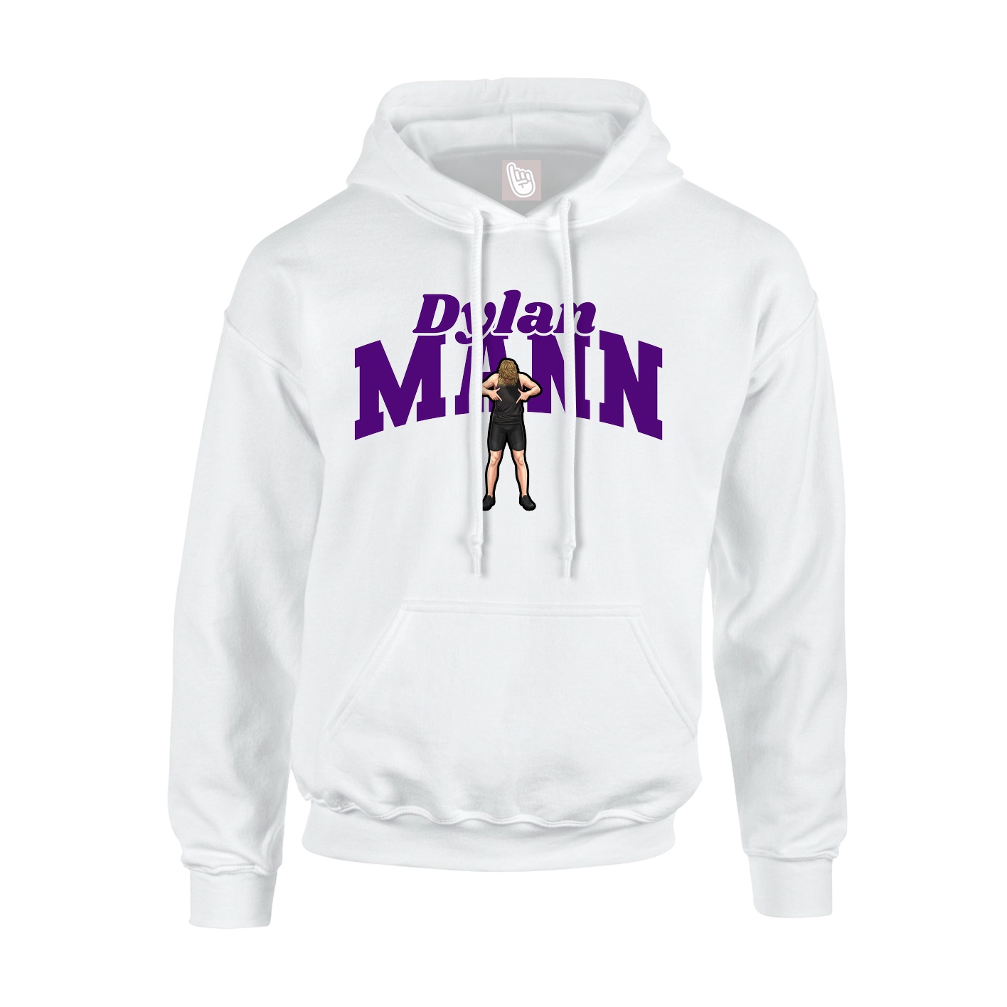 Hoodie — Signature Arch in White