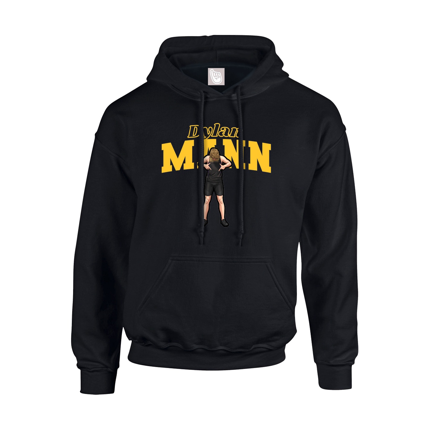 Hoodie — Name Arch in Black