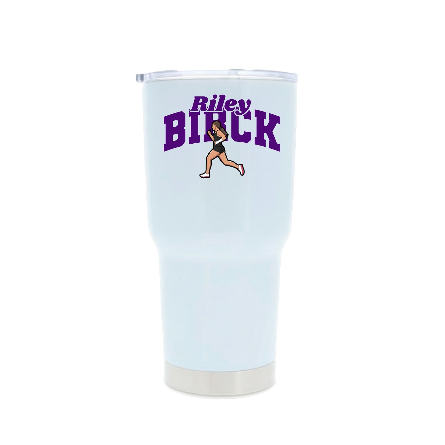 30oz Stainless Steel Tumbler — Signature Arch in White