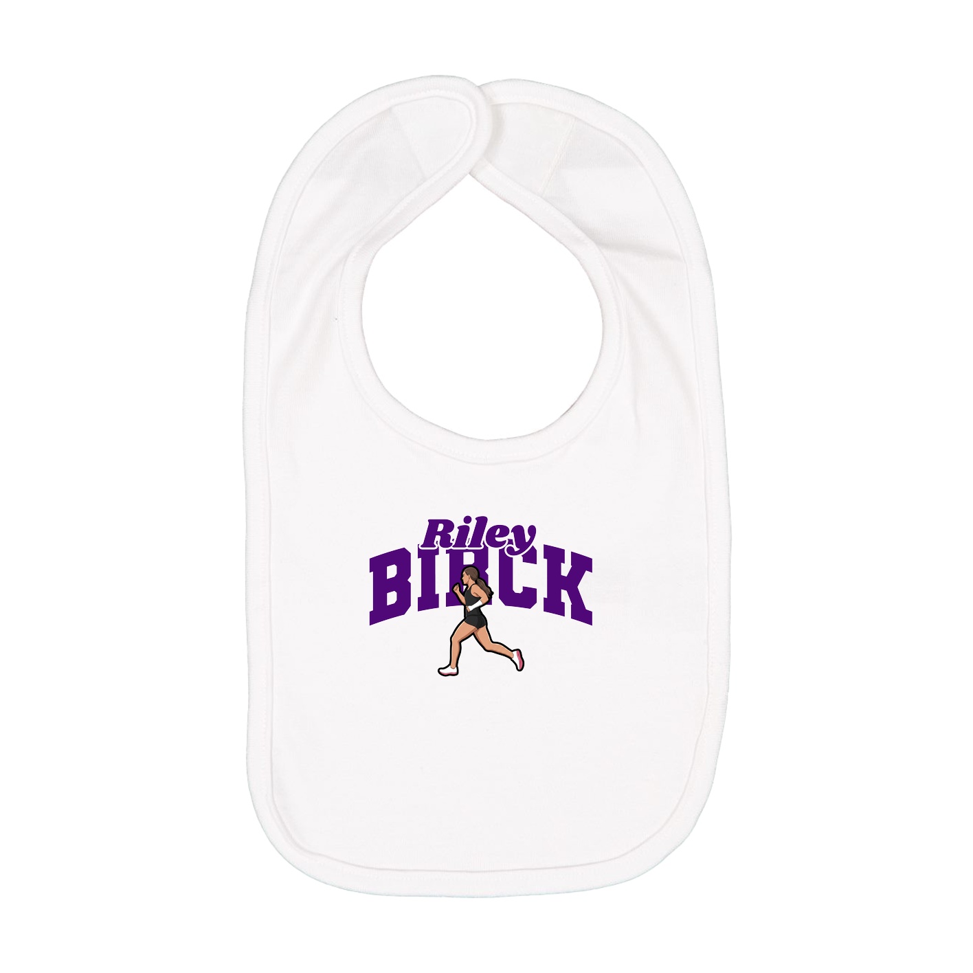 Infant Bib — Signature Arch in White