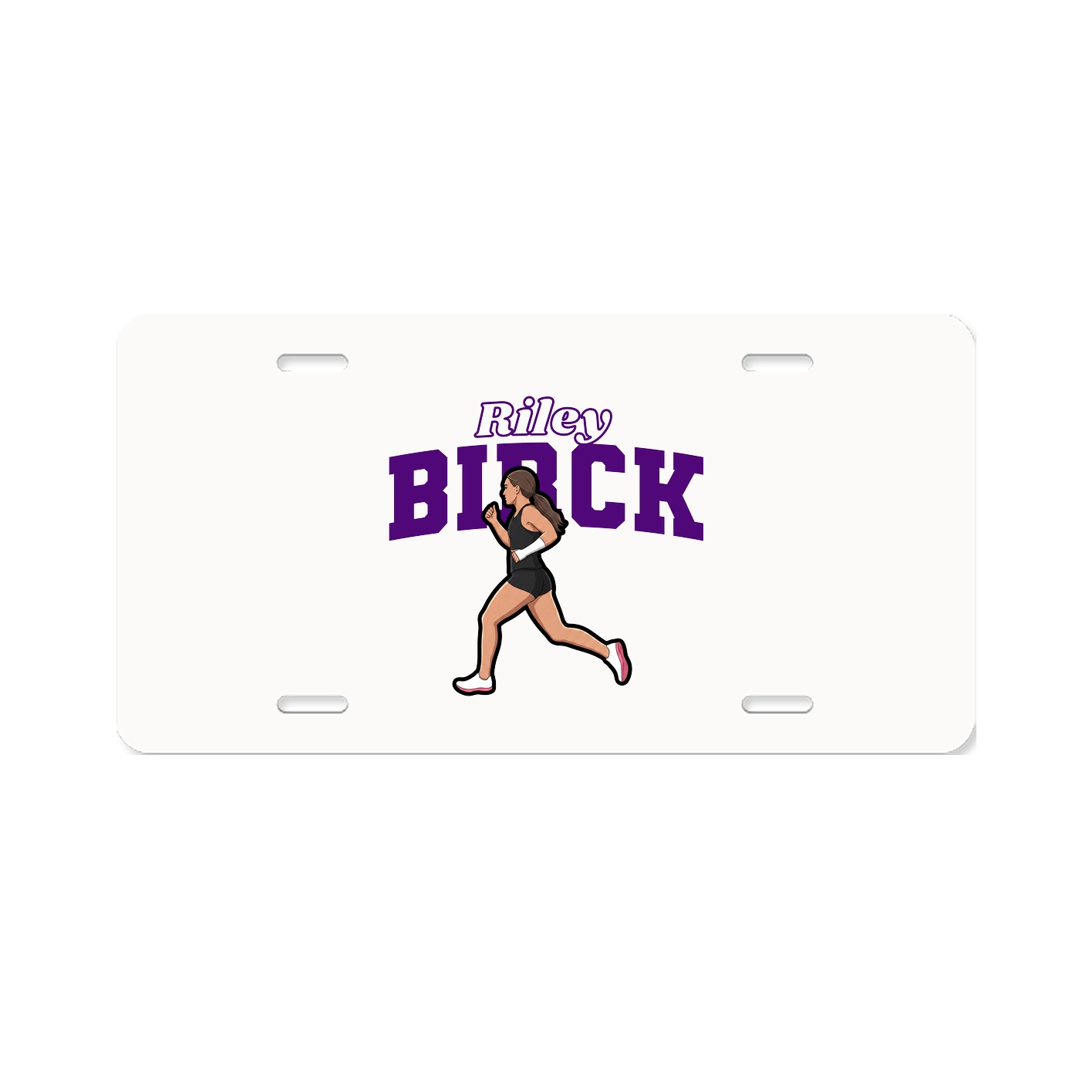 License Plate — Name Arch in Classic