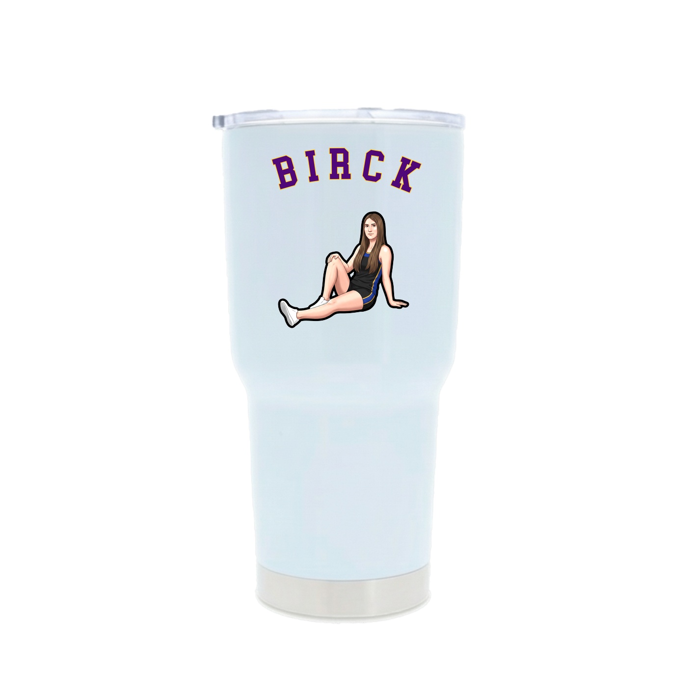 30oz Stainless Steel Tumbler — Shirsey Arch in White