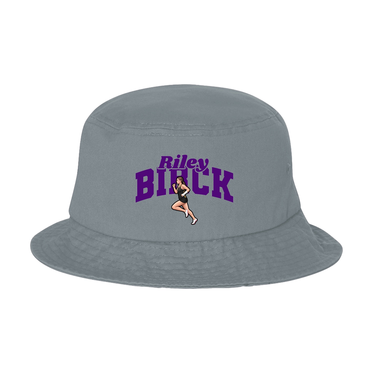 Bucket Cap — Signature Arch in Grey
