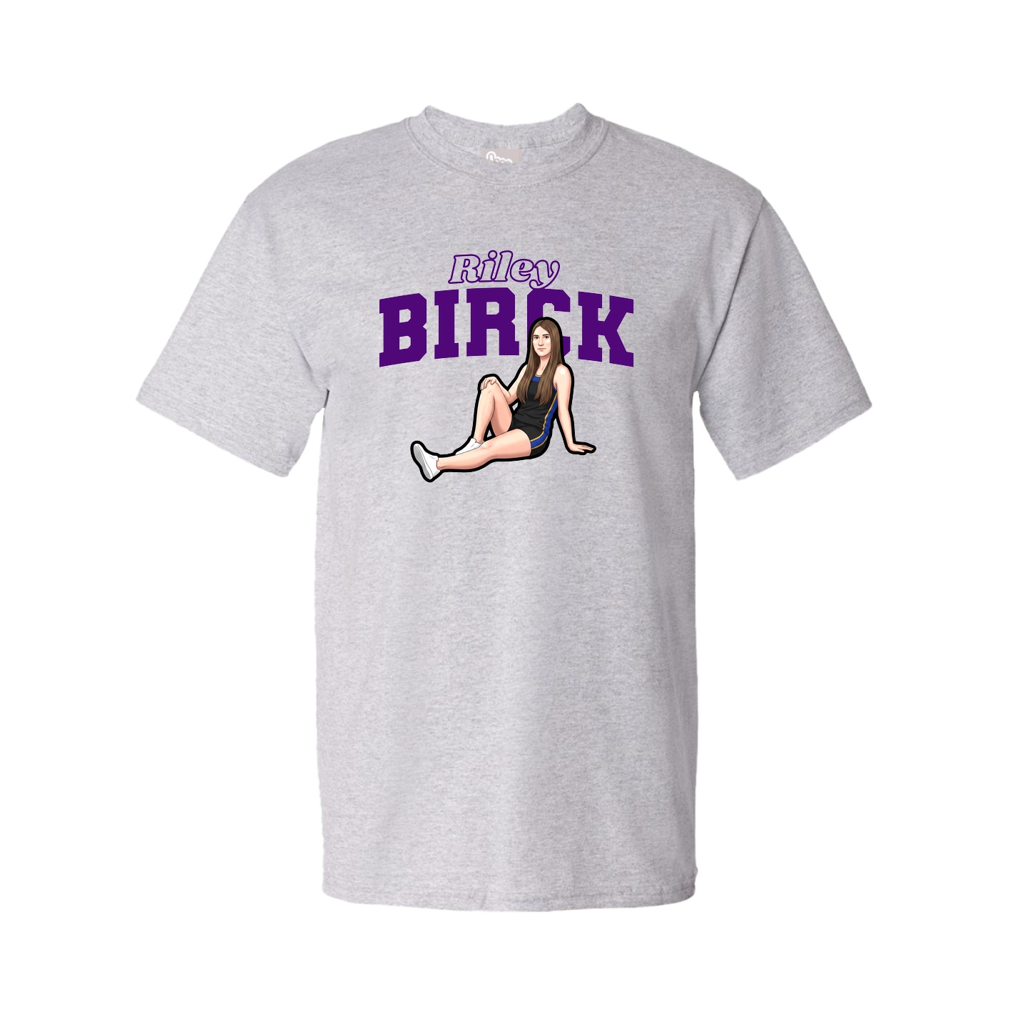 Tee — Name Arch in Grey