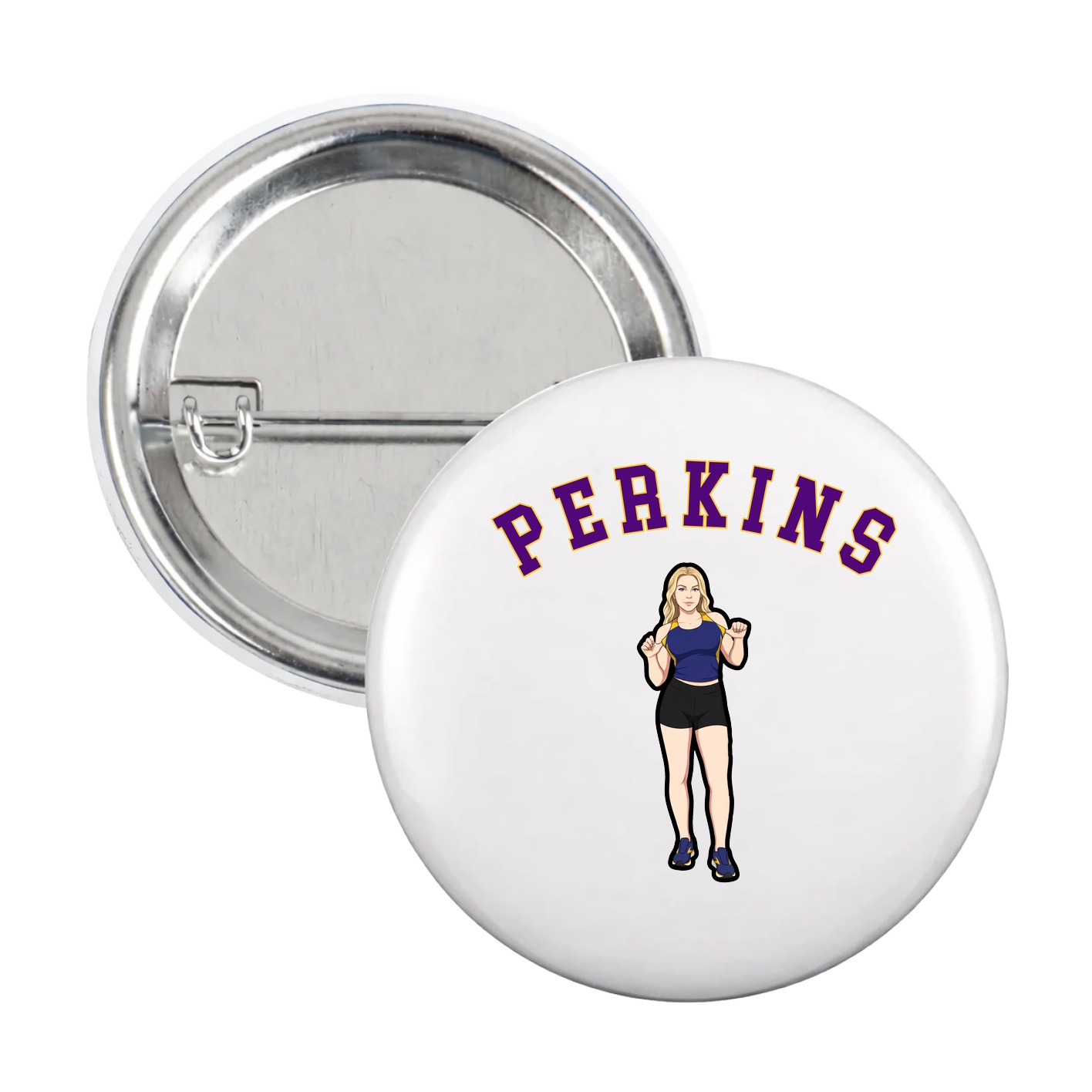 Game Day Button — Shirsey Arch in White