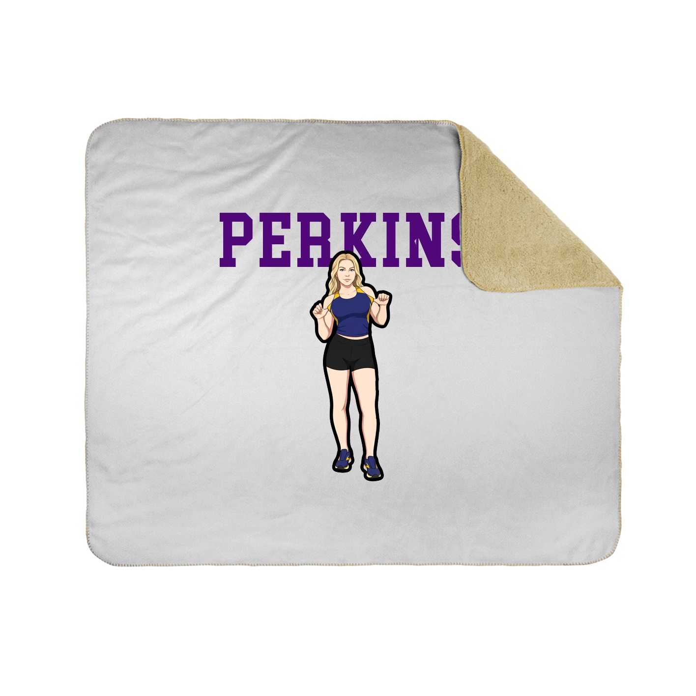 Throw Blanket — Shirsey in White