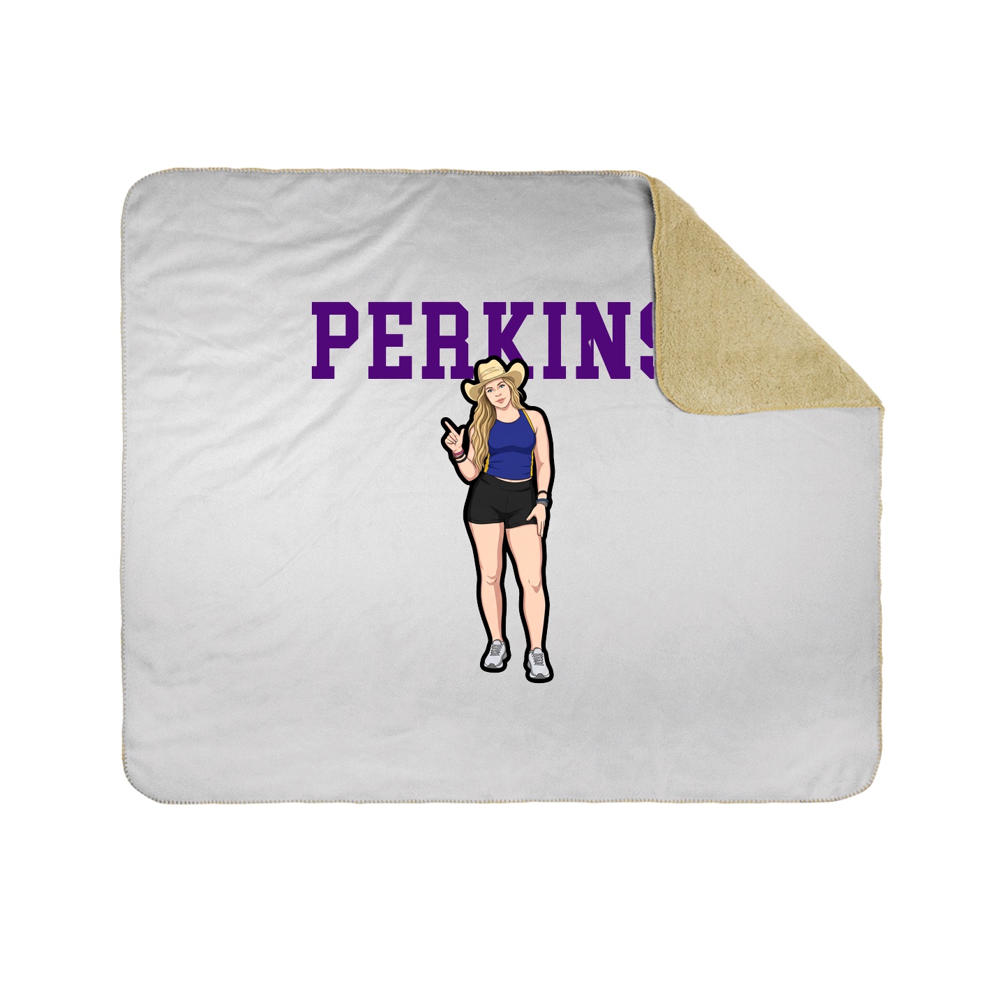 Throw Blanket — Shirsey in White