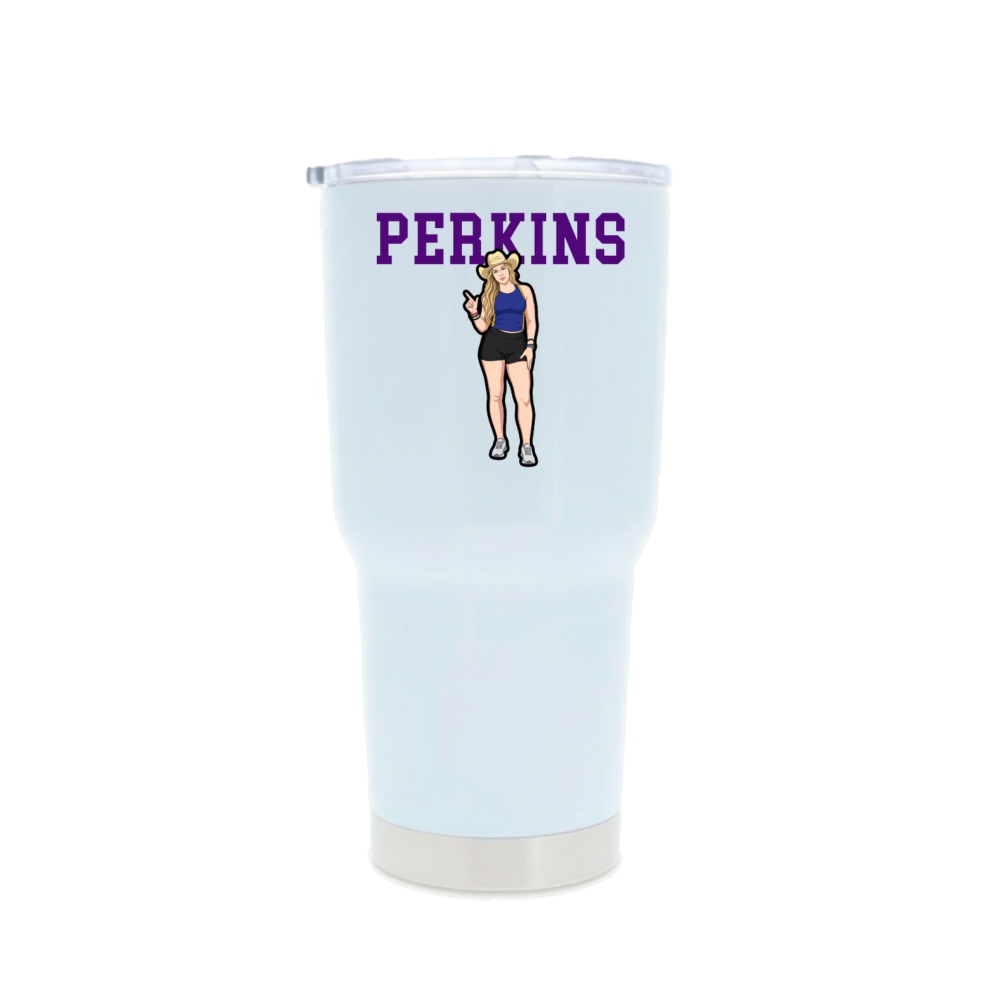 30oz Stainless Steel Tumbler — Shirsey in White