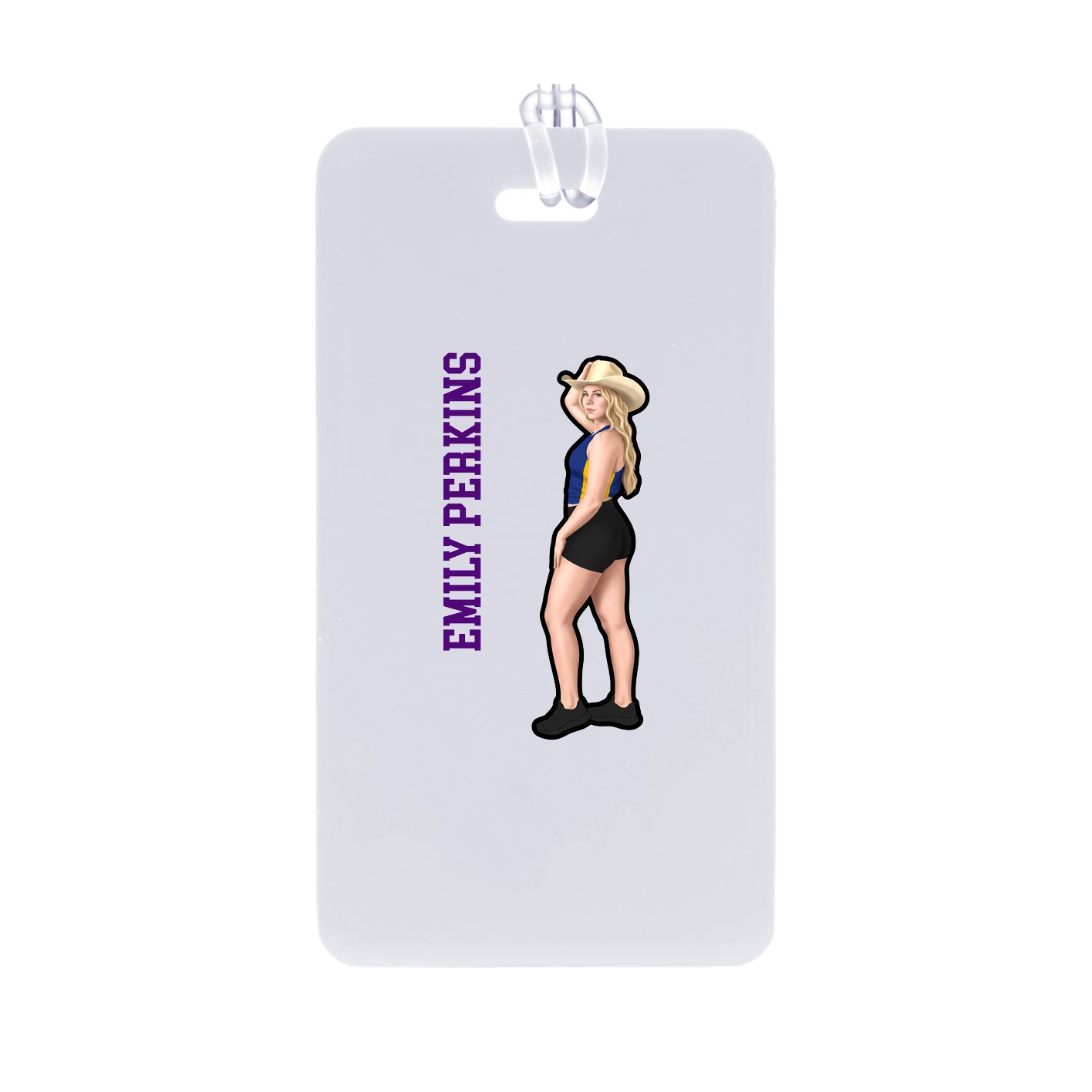 Bag Tag — Name Vertical in Classic