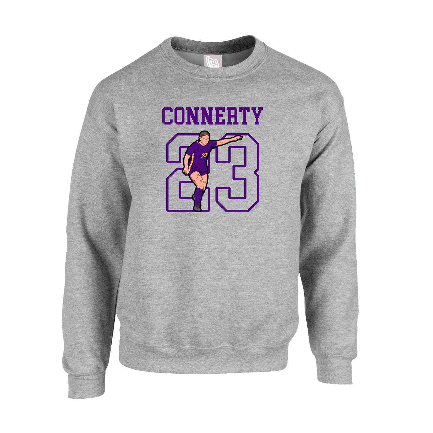 Fleece Crew — Shirsey in Grey