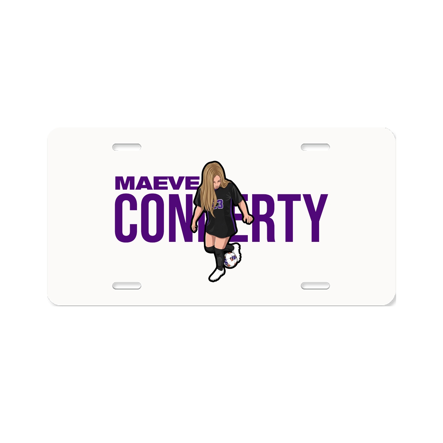 License Plate — Player Name in Classic