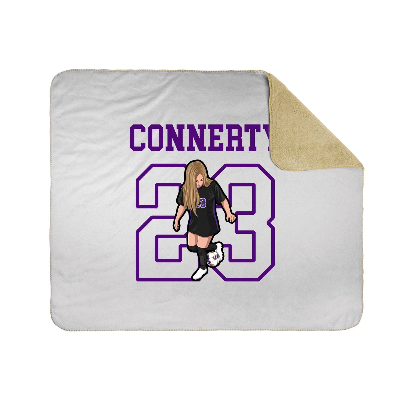 50x60 Sherpa Lined Throw Blanket