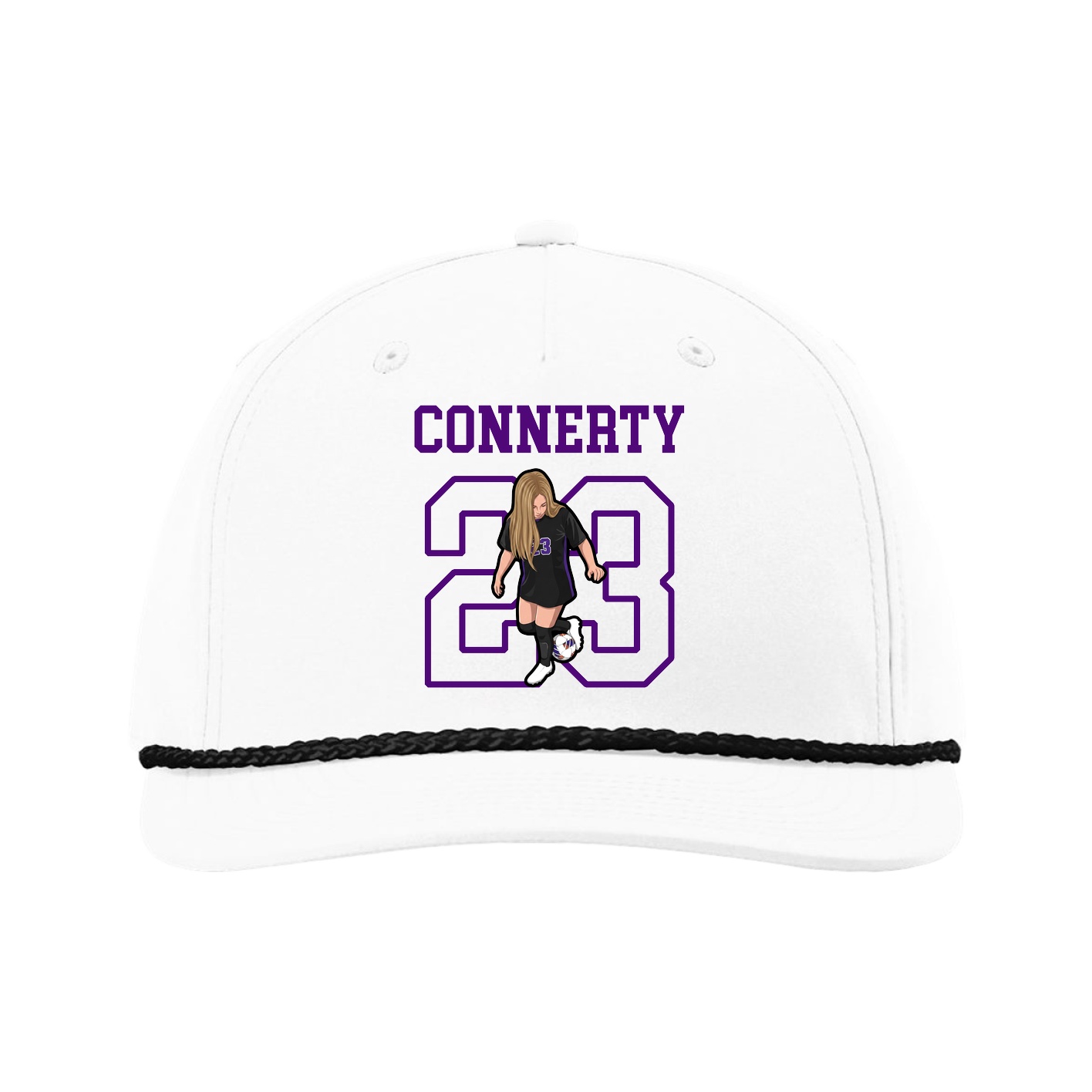 Five-Panel Classic Rope Cap — Shirsey in White