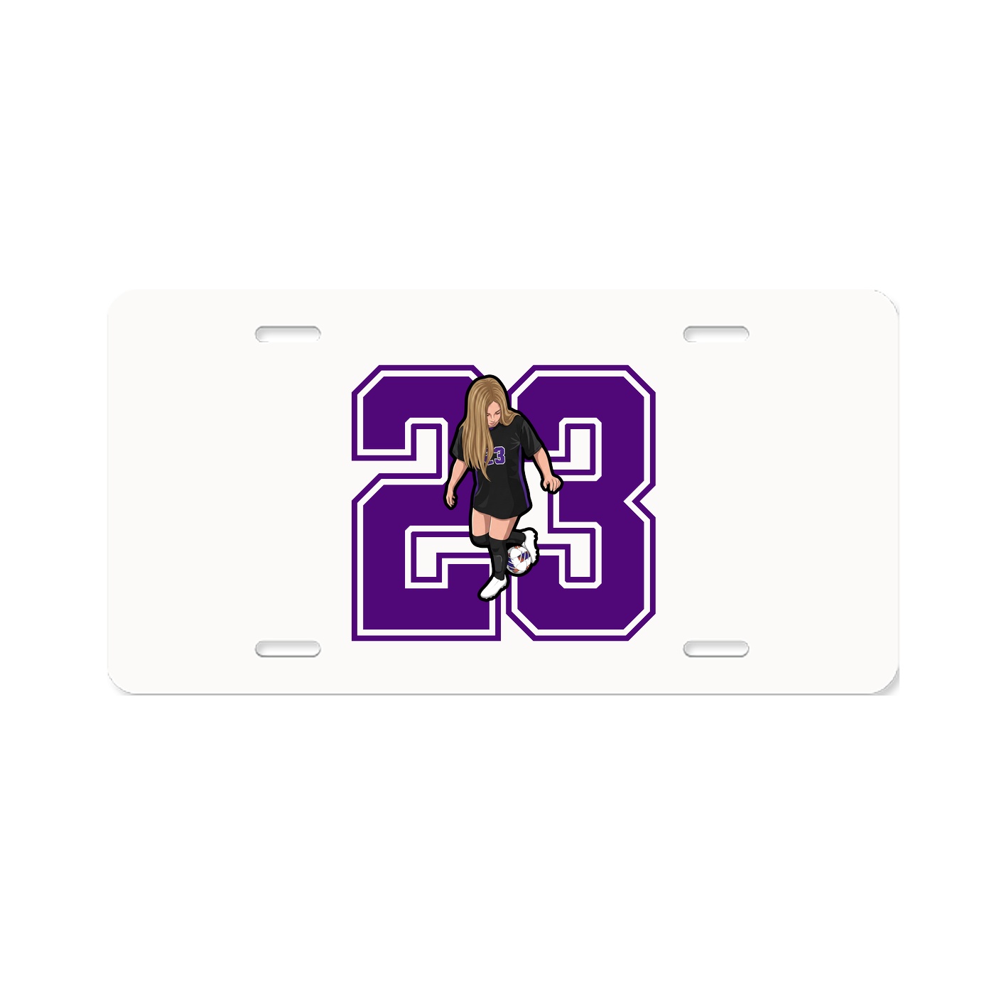 License Plate — Number in Classic