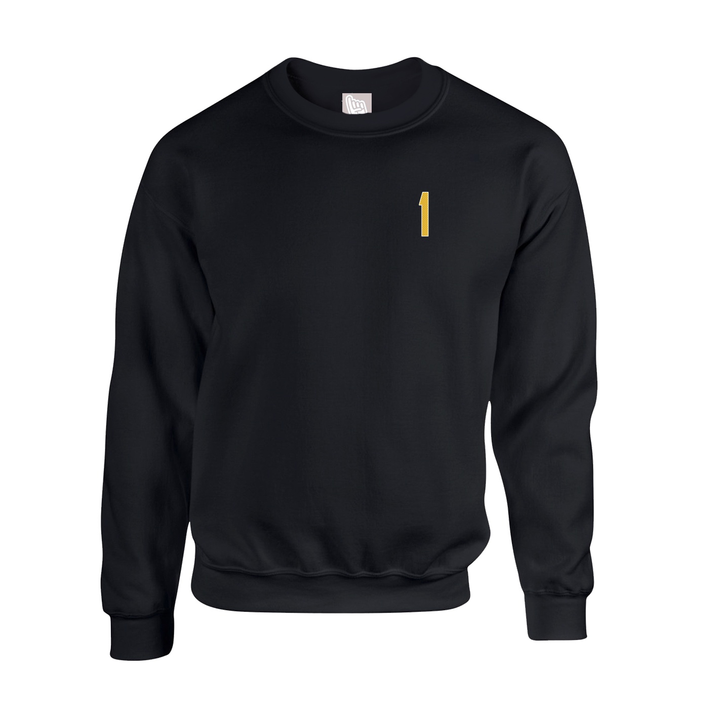 Fleece Crew — Front Shirsy in Black