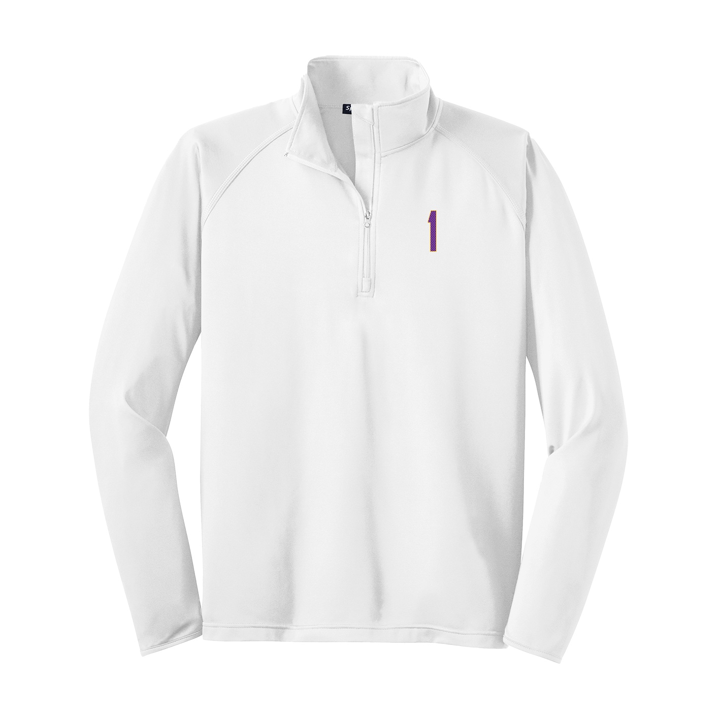 Q-Zip Pullover — Front Shirsy in White
