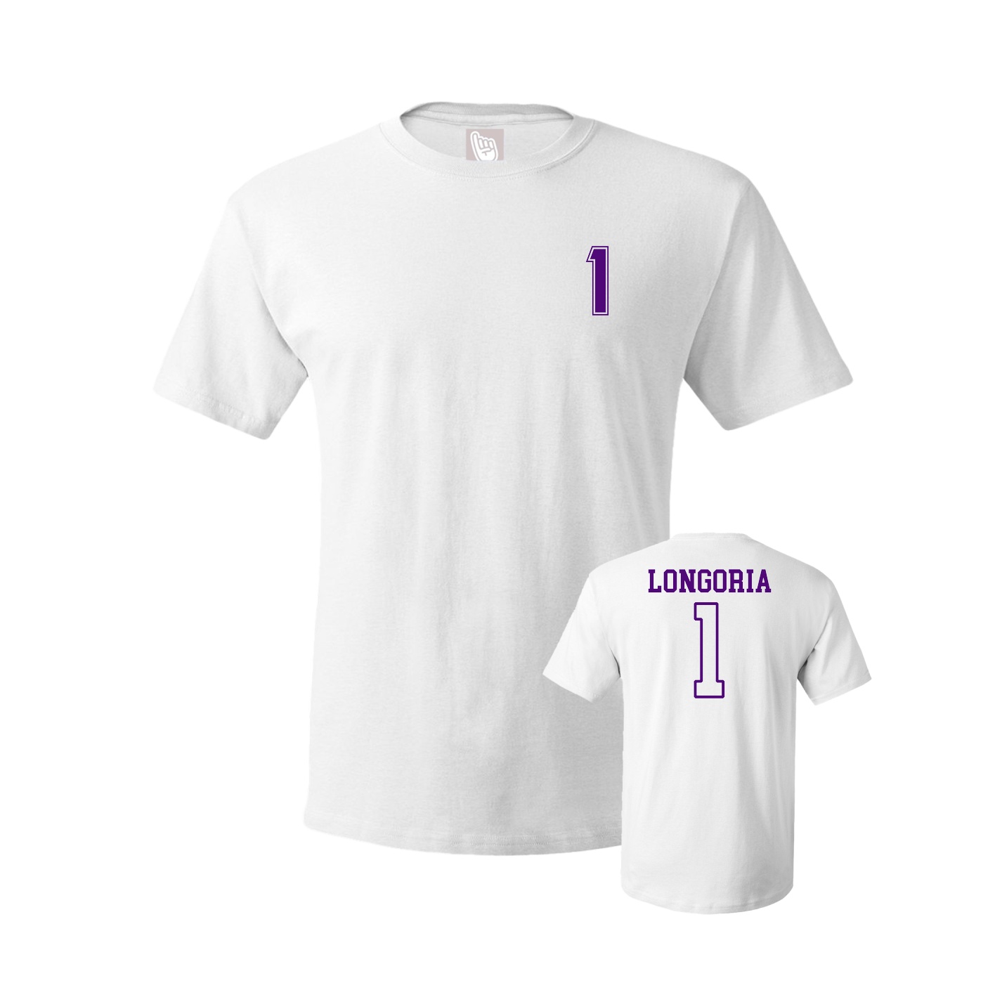 Youth Tee — Chest Back in White