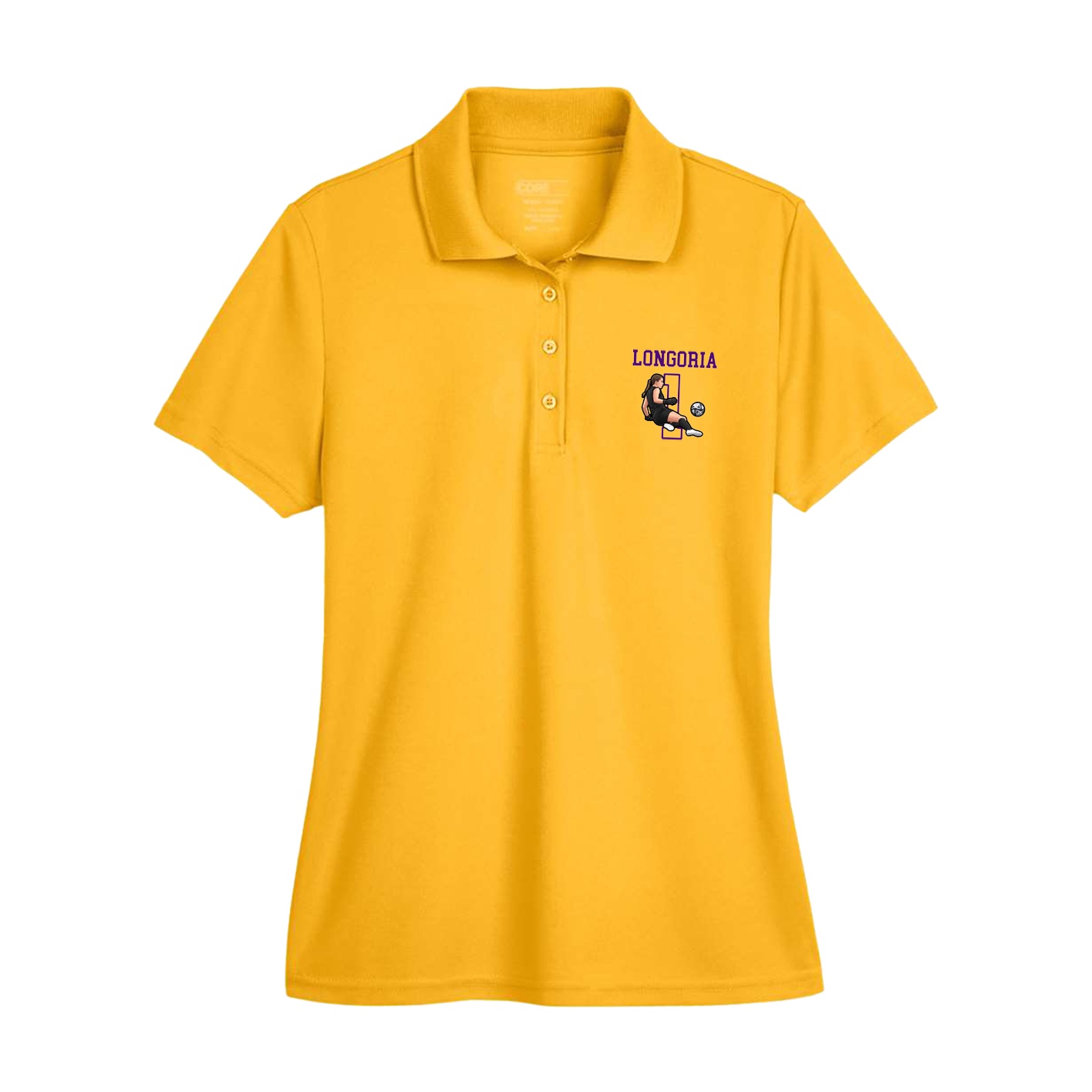 Womens Performance Polo — Shirsey in Gold