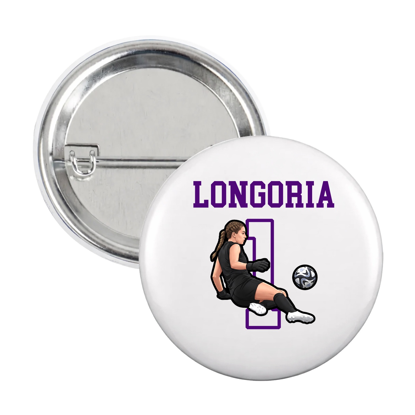 Game Day Button — Shirsey in White