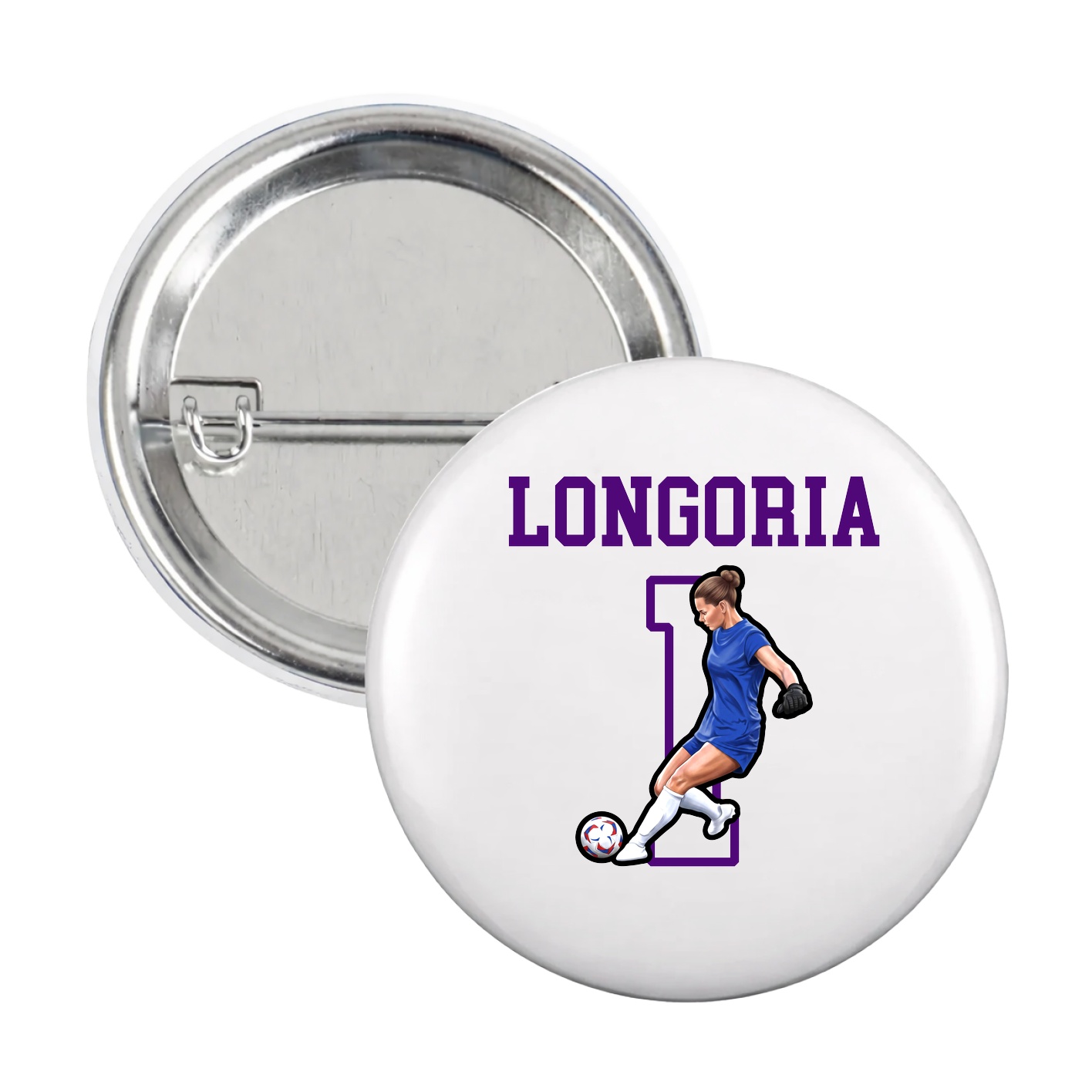 Game Day Button — Shirsey in White