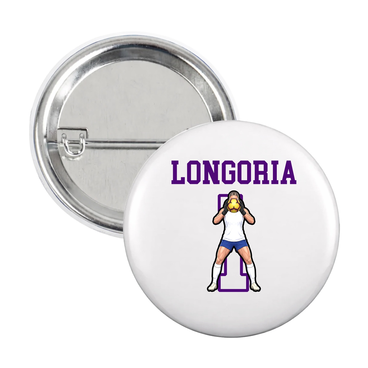 Game Day Button — Shirsey in White