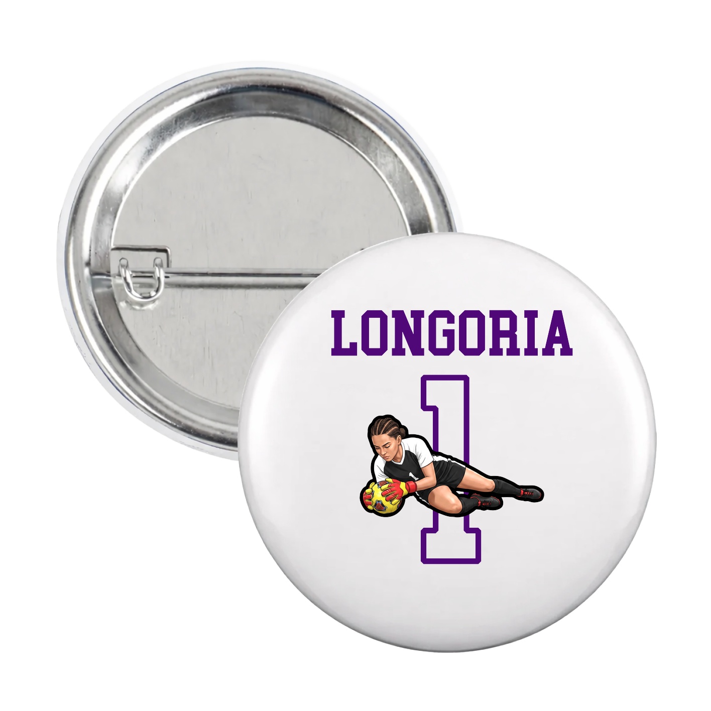 Game Day Button — Shirsey in White